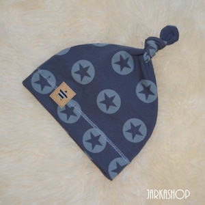 Knot cap &quot;stars&quot; grey/Grey