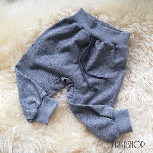 Size 80 Light Summer Pants Grey, Pants, Baby Pants, Kids Pants, Baby, Child, Harem Pants, Young, Girls