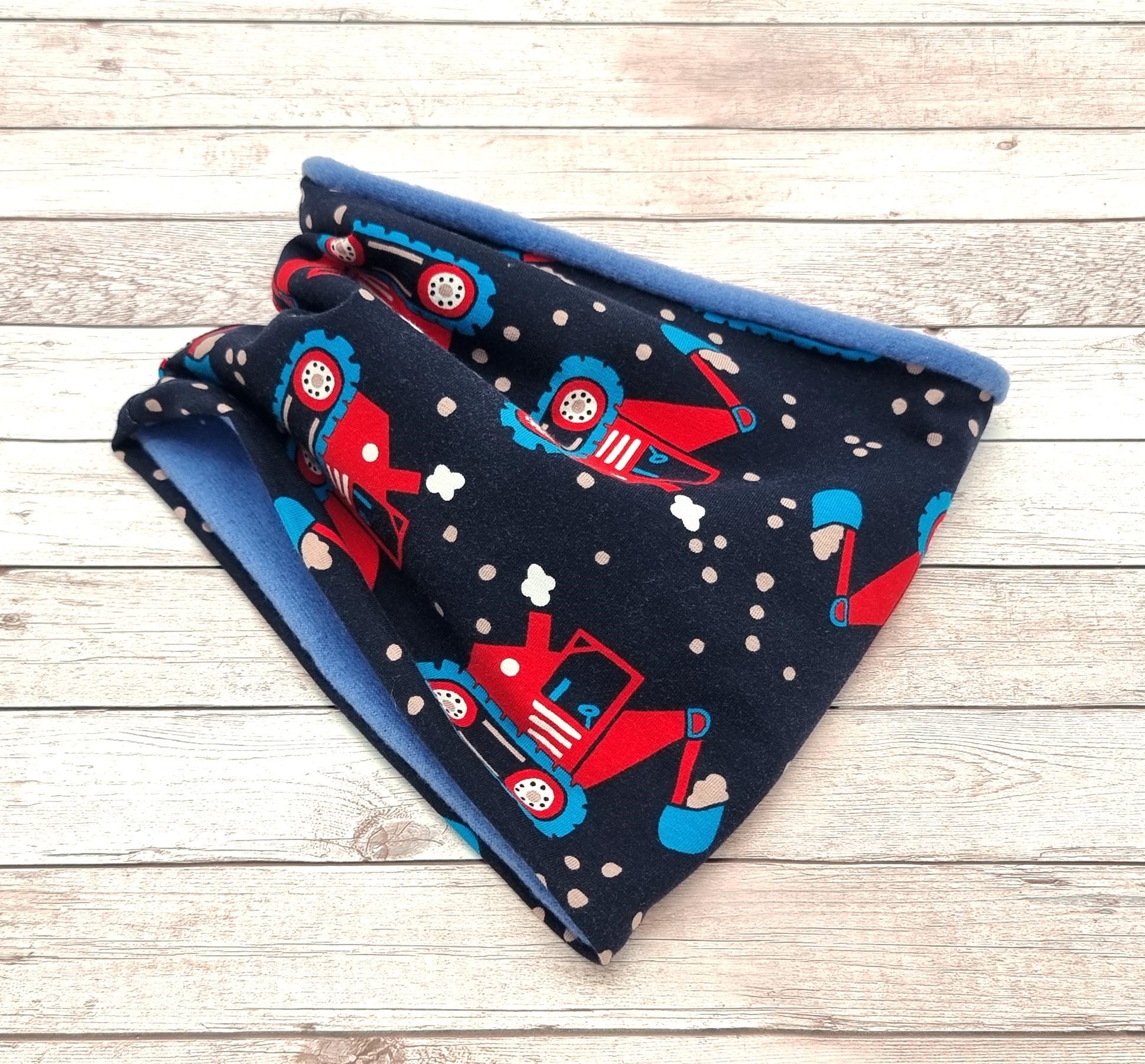 Size 47-49KU Baby/Children's Loop Scarf, "Excavator" as desired with name, winter tube scarf, loop scarf, children's scarf, personalization