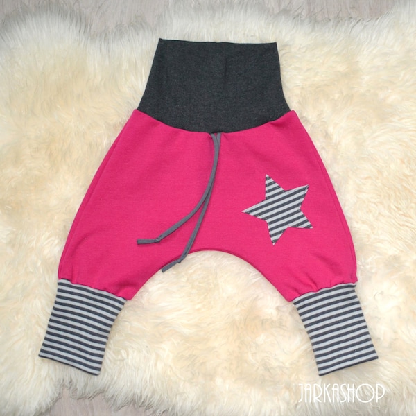 Size 50-122 pumphose "star" pink gray