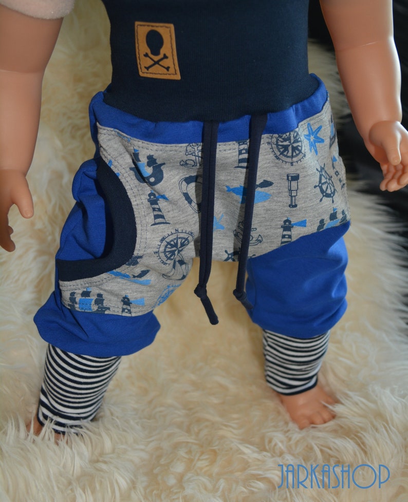 Gr 44-122 sweat-baggy-pants Maritim blue