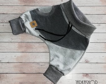 Size 44-122 sweatbaggy pants light grey-gray, pumphosis, sweathose, pants, children, baby, guard pants, harem pants, girls