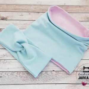 Baby/Children Winter Loop Scarf,&quot;Hellmint - rosa&quot; according to wish with name, hose scarf, children&#39;s scarf, personalization