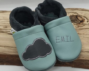 Lederpuschen Barfußschuhe Hausschuhe Lederschuhe Krabbelschuhe Kinderschuhe Puschen Lauflernschuhe Babyschuhe Baby Schuhe Personalisiert