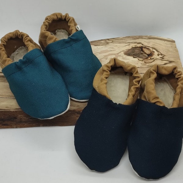 Krabbelschuhe Vegan Vegane Hausschuhe aus Baumwolle Puschen Lauflernschuhe Barfußschuhe Krabbeln Babyschuhe Kinderschuhe Schuhe Antirutsch