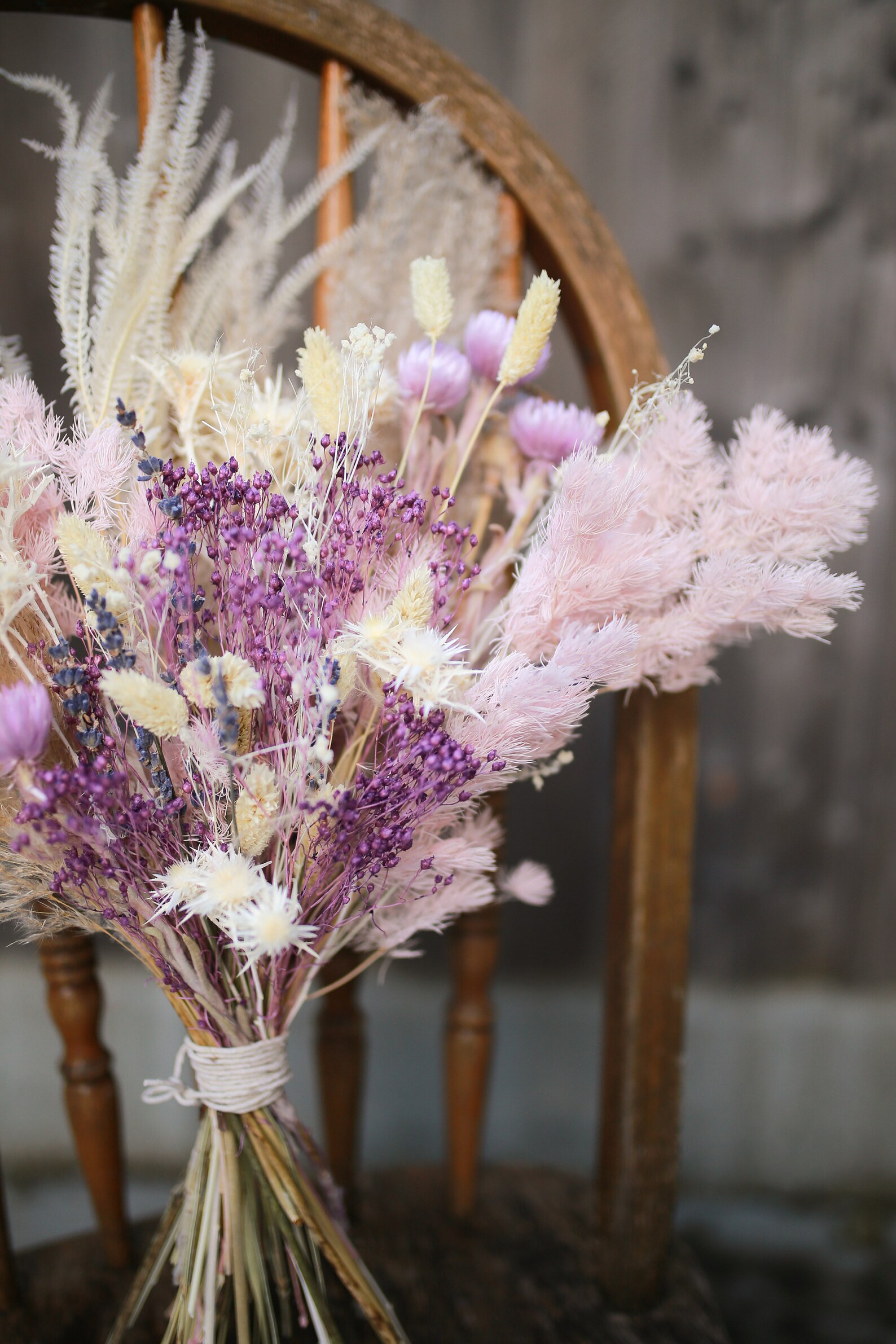 Pampas Bridal Bouquet/Dried Flower/Light Pink Colour Etsy