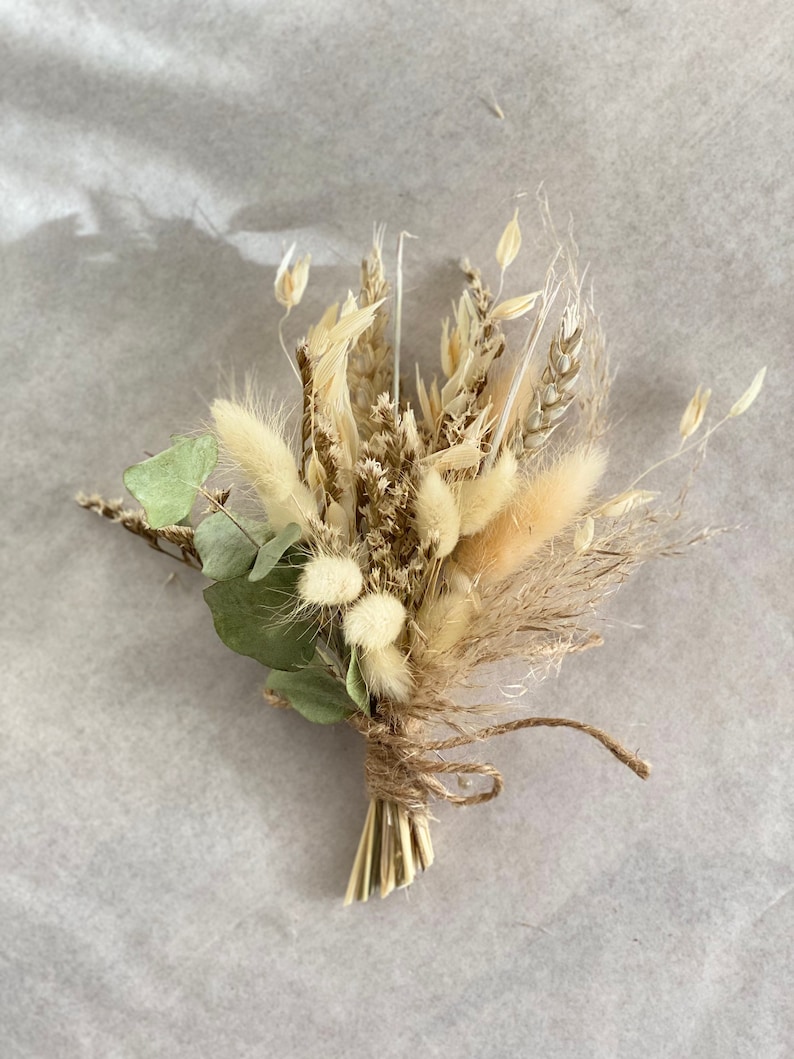 Pampas Grass and Eucalyptus Bouquet/ Preserved Rose Etsy UK