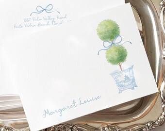 Monogrammed Crest Notecards: Personalized Stationery Gift