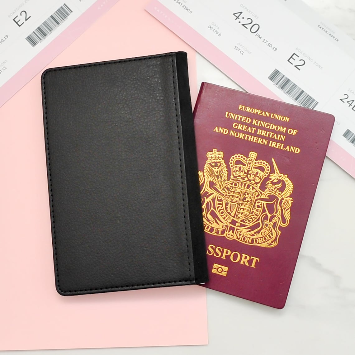 Custom Leather Passport Holder Cover Case & Luggage Tag Etsy