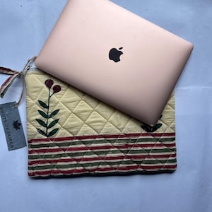 Laptop Case/Laptop Sleeve, for MacBook 12inch/13inch/15inch made to order for other laptop models Cotton/Padded/Floral, Eco-Friendly MacBook