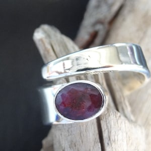 Silver ring Ma Petit Rubin