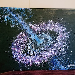 Galaxy painting | Etsy