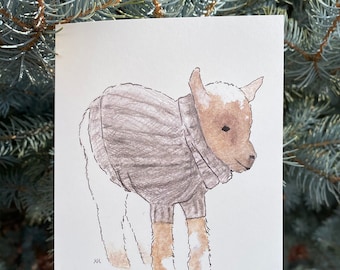 Arnold the Goat Foldover Card (8 pack)