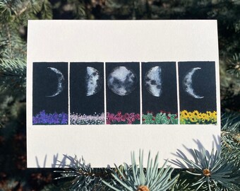 Moon Phases Foldover Card (8 pack)