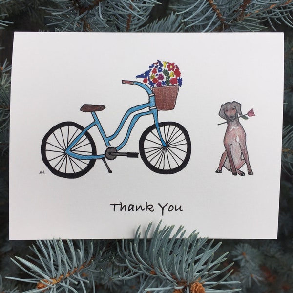 Bicycle Thank You Card (8 pack)