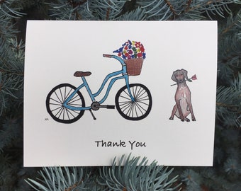 Bicycle Thank You Card (8 pack)
