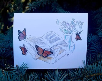 Flutterby Foldover (8 notecards)