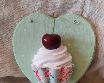 Vorrätig Herz Cupcake Deko Küche Geschenk Weihnachten Wanddeko