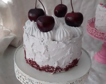 New! Cake "Black Forest", decoration, plaster
