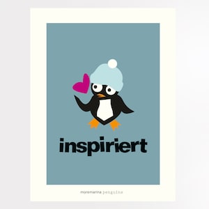 Poster, moremarina – pinguini n.6, emozioni