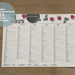 Kalenderbessenvruchten, DIN A4