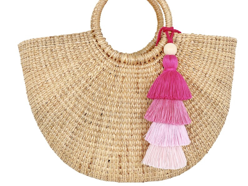 Straw Bag, Bogg Bag, Bogg Bag Accessory, Straw Bag Tassel, Bogg Bag Tassel, tassel accessory, Simply Southern Tag 