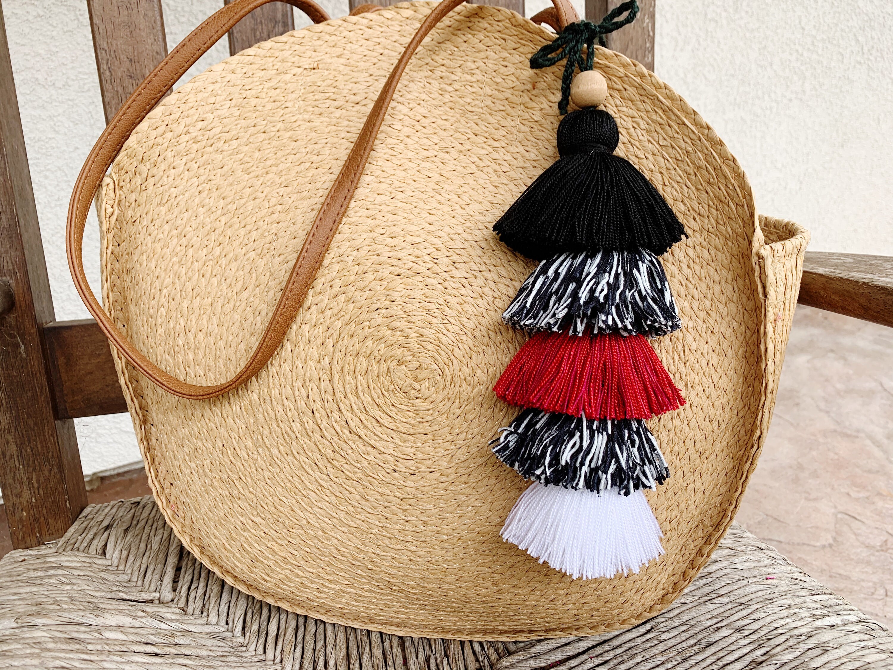 Ombre Tassels for Bags Straw Bag Bag Tassel Beach Bag Etsy