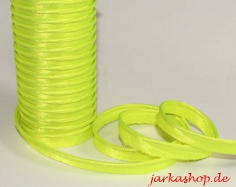 2m Paspelband aus Satin11mm neongrün