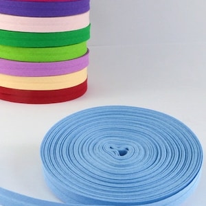 1 m SCHRÄGBAND UNI - light blue