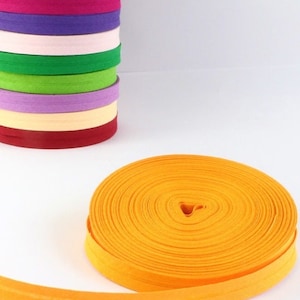 1 m SCHRÄGBAND UNI - ochre