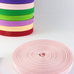 1 m SCHRÄGBAND UNI - light pink
