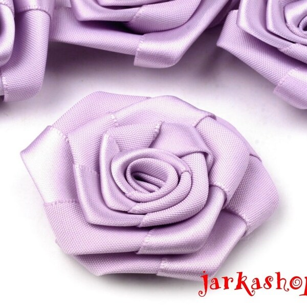 Satin Rose Ø50mm de lavande, lilas, patchs, application