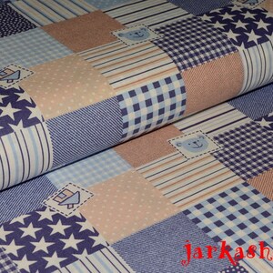 Cotton-patchwork-beige-blue