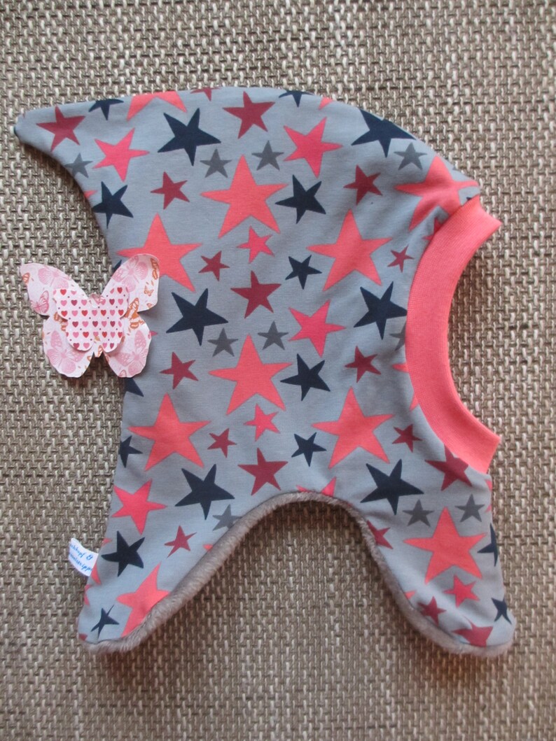 Schalmütze Schlupfmütze Zipfelmütze *Sterne* Kuschelfleece KU 45-47
