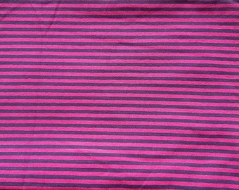 Stoff Jersey Streifen 3 mm dunkelblau-pink 9 EUR/0,9m