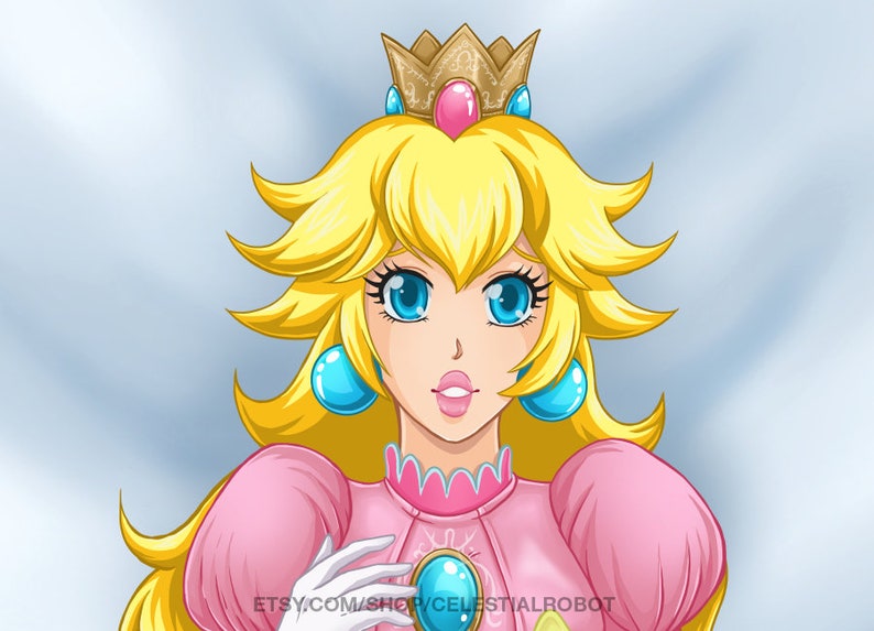 Princess Peach Inspired Dakimakura Body Pillow Case agrohort.ipb.ac.id