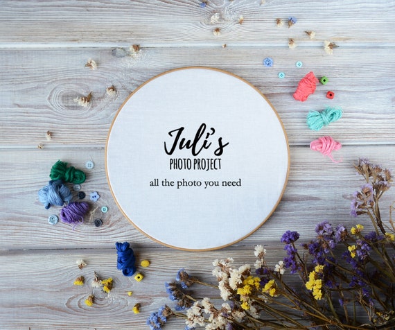 Embroidery Mockup Embroidery Frame Desktop Mockup