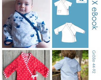 eBook Schnittmuster Baby Wickeljacke ALIX