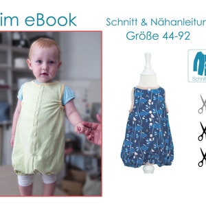 eBook sewing pattern baby romper KIM image 1