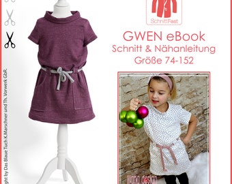 eBook sewing pattern children's dress GWEN