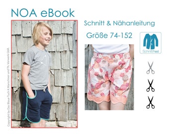 eBook sewing pattern kids shorts NOA