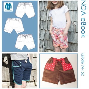 eBook sewing pattern kids shorts NOA image 2