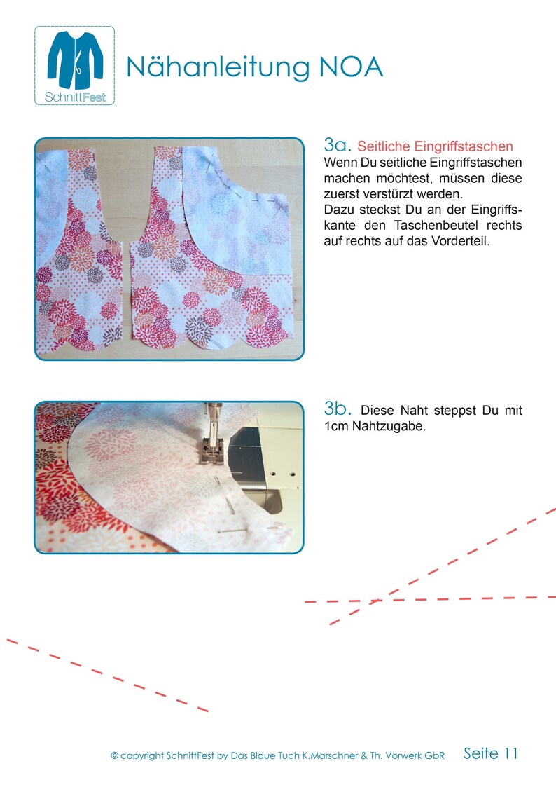 eBook sewing pattern kids shorts NOA image 3