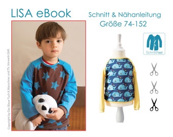 eBook sewing pattern baby shirt LISA