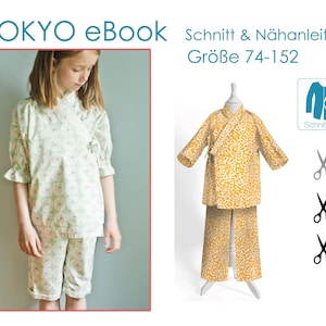 eBook Schnittmuster Kinder Schlafanzug TOKYO Bild 1