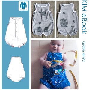 eBook sewing pattern baby romper KIM image 2