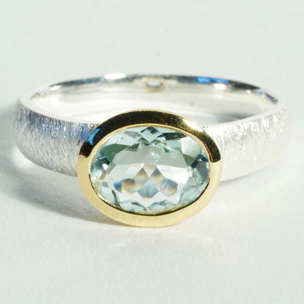 Aquamarine ring size 49, 50 and 52