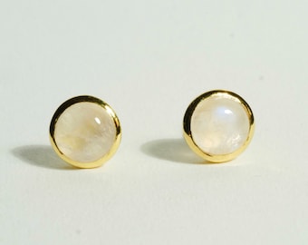 Moonstone Earrings Gold