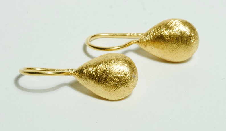 Earrings gold drops image 6