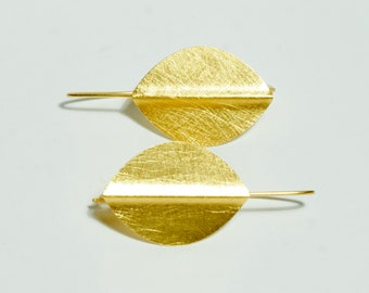 Earrings Gold Leaf